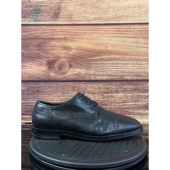 Cole Haan Grand.OS Men’s Jefferson Cap Toe Oxford Black Leather C23789 Size 10.5 - Picture 6 of 9